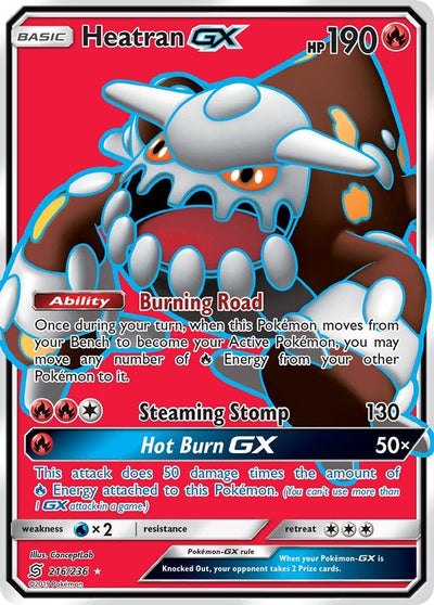 Heatran GX (Full Art) (SM - Unified Minds) (216/236)