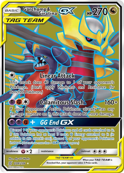 Garchomp &amp; Giratina GX (Full Art) (SM - Unified Minds) (228/236) 
