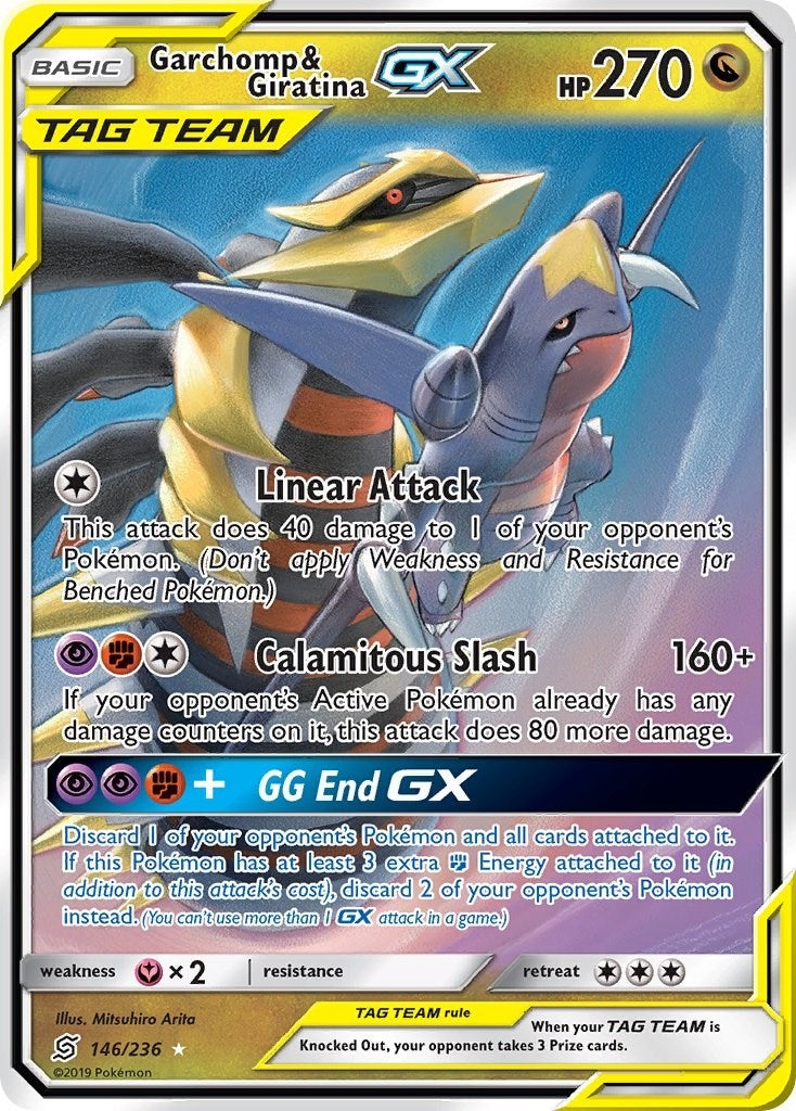 Garchomp &amp; Giratina GX (SM - Unified Minds) (146/236) 