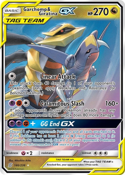 Garchomp &amp; Giratina GX (SM - Unified Minds) (146/236) 
