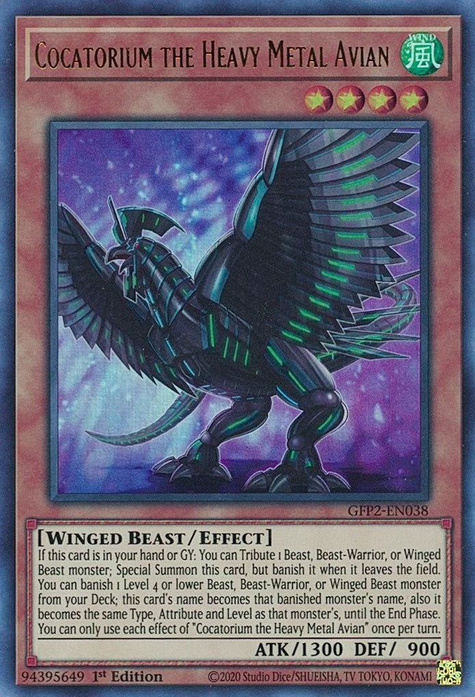 Image for Cocatorium the Heavy Metal Avian (Ghosts From the Past: The 2nd Haunting) (GFP2-EN038) - YuGiOh