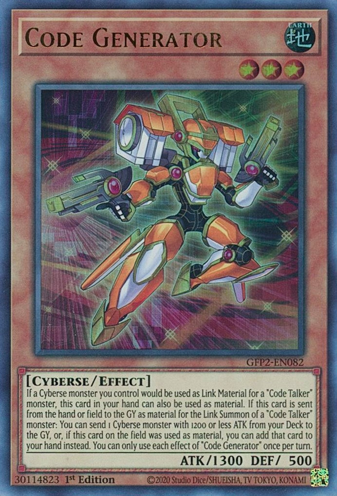 Image for Code Generator (Ghosts From the Past: The 2nd Haunting) (GFP2-EN082) - YuGiOh