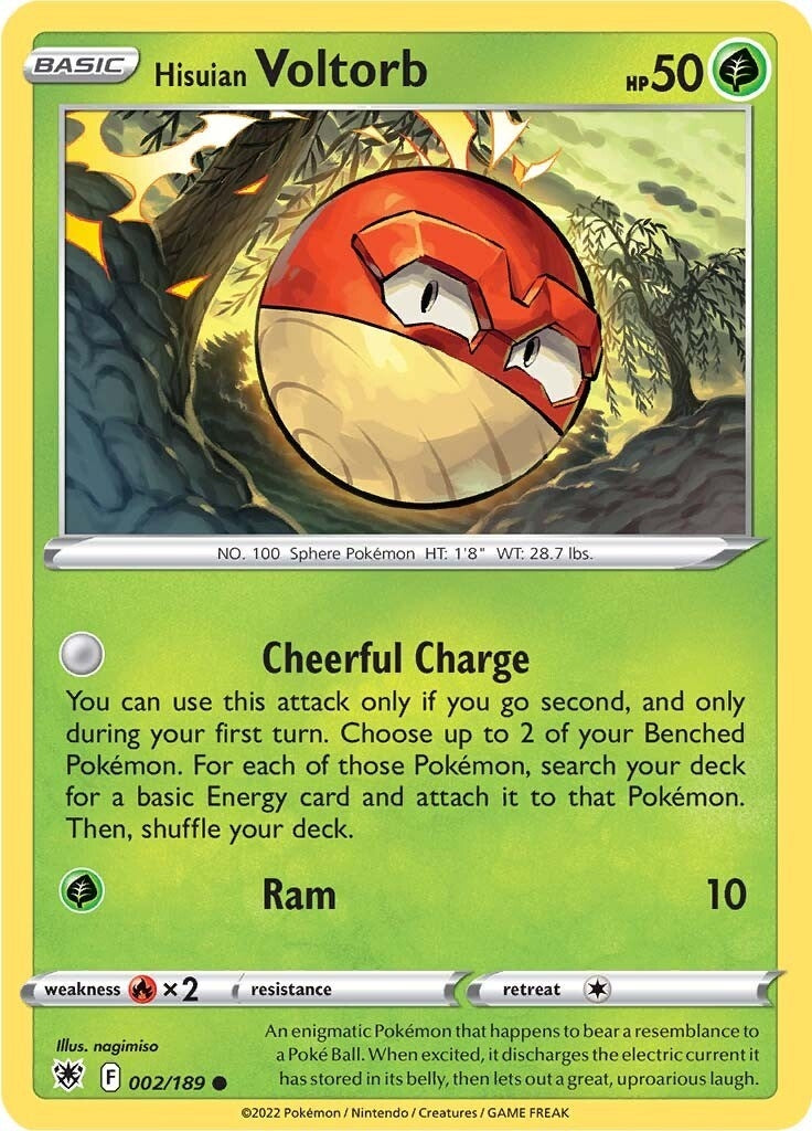 Image for Hisuian Voltorb (SWSH10: Astral Radiance) (002/189) - Pokemon