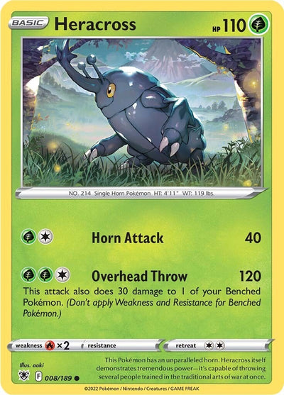Image for Heracross (SWSH10: Astral Radiance) (008/189) - Pokemon