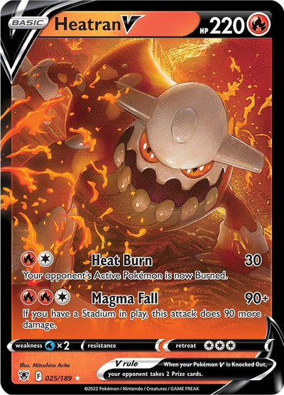Image for Heatran V (SWSH10: Astral Radiance) (025/189) - Pokemon