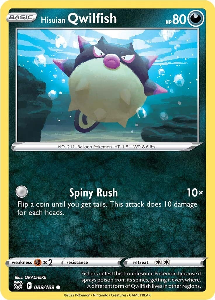 Image for Hisuian Qwilfish (89) (SWSH10: Astral Radiance) (089/189) - Pokemon