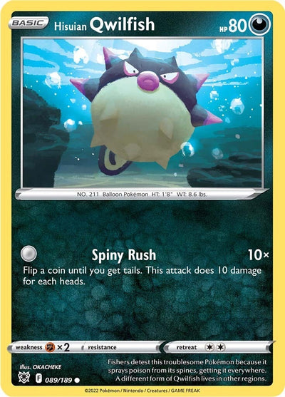 Image for Hisuian Qwilfish (89) (SWSH10: Astral Radiance) (089/189) - Pokemon