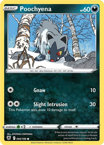 Image for Poochyena (SWSH10: Astral Radiance) (095/189) - Pokemon