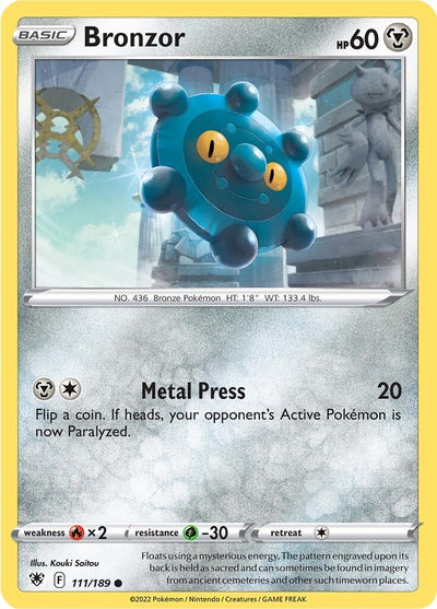 Image for Bronzor (SWSH10: Astral Radiance) (111/189) - Pokemon