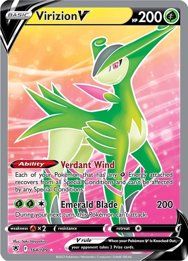Image for Virizion V (Full Art) (SWSH10: Astral Radiance) (164/189) - Pokemon