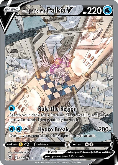 Image for Origin Forme Palkia V (Alternate Full Art) (SWSH10: Astral Radiance) (167/189) - Pokemon