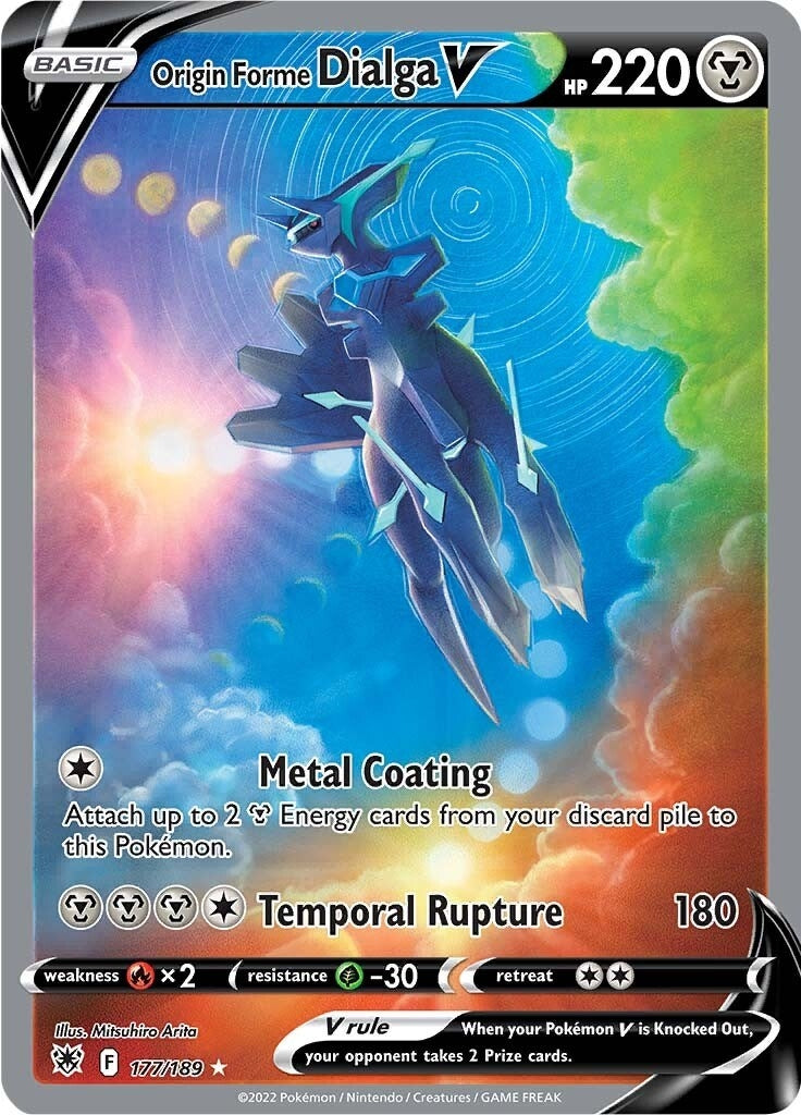 Image for Origin Forme Dialga V (Alternate Full Art) (SWSH10: Astral Radiance) (177/189) - Pokemon