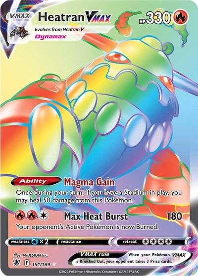 Image for Heatran VMAX (Secret) (SWSH10: Astral Radiance) (191/189) - Pokemon