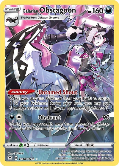Image for Galarian Obstagoon (SWSH10: Astral Radiance Trainer Gallery) (TG10/TG30) - Pokemon