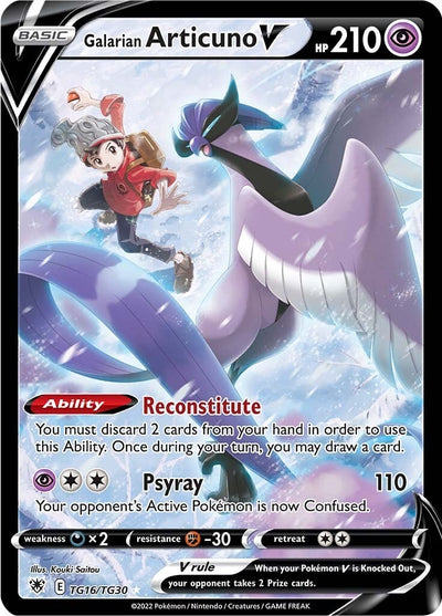 Image for Galarian Articuno V (SWSH10: Astral Radiance Trainer Gallery) (TG16/TG30) - Pokemon