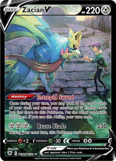 Image for Zacian V (SWSH10: Astral Radiance Trainer Gallery) (TG21/TG30) - Pokemon