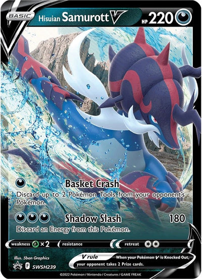 Image for Hisuian Samurott V - SWSH239 (SWSH: Sword & Shield Promo Cards) (SWSH239) - Pokemon