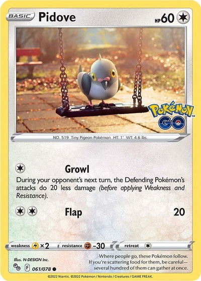 Image for Pidove (Pokemon GO) (061/078) - Pokemon