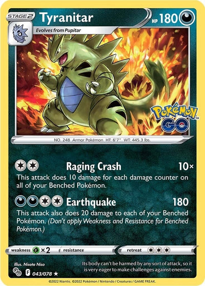 Image for Tyranitar (Pokemon GO) (043/078) - Pokemon