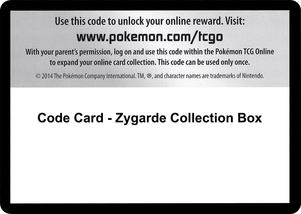 Image for Code Card - Zygarde Collection Box - Pokemon