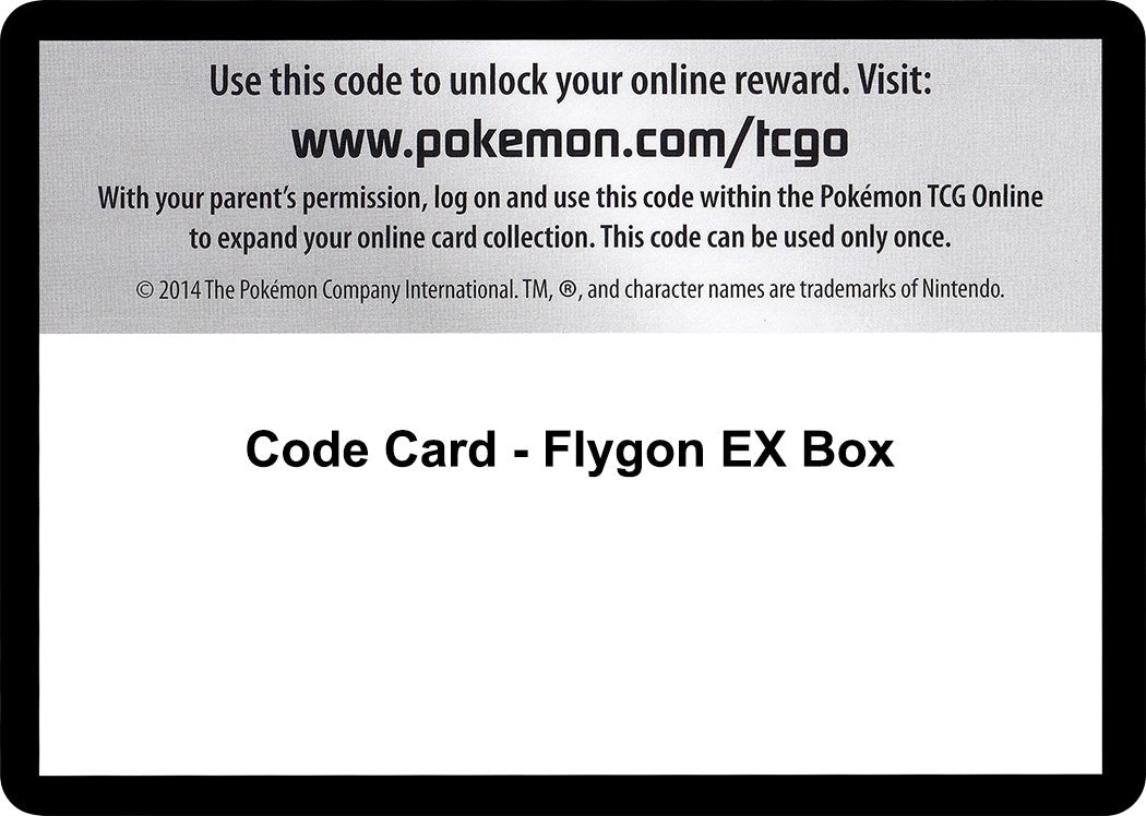 Image for Code Card - Flygon EX Box - Pokemon