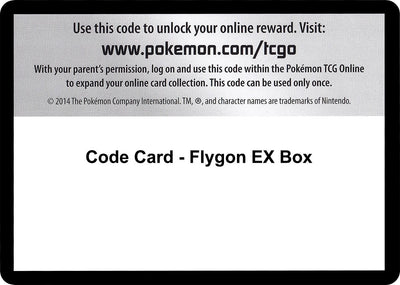 Image for Code Card - Flygon EX Box - Pokemon
