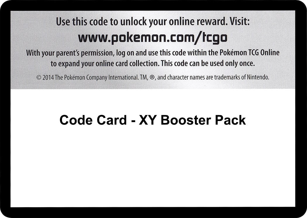 Image for Code Card - XY Booster Pack - Pokemon