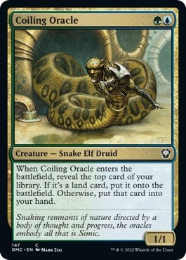 Image for Coiling Oracle (Commander: Dominaria United) (147) - Magic: The Gathering