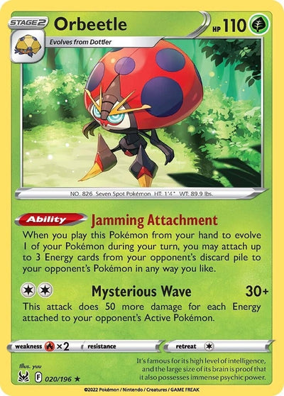 Image for Orbeetle (SWSH11: Lost Origin) (020/196) - Pokemon