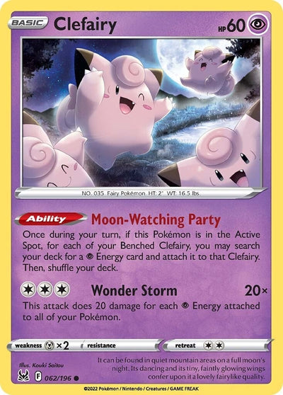 Image for Clefairy (SWSH11: Lost Origin) (062/196) - Pokemon