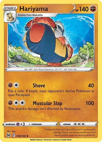 Image for Hariyama (SWSH11: Lost Origin) (098/196) - Pokemon
