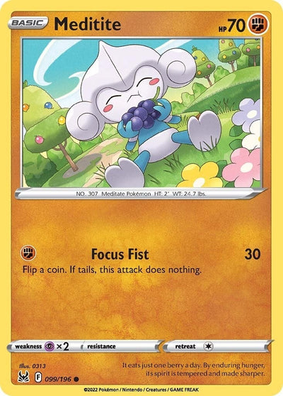 Image for Meditite (SWSH11: Lost Origin) (099/196) - Pokemon