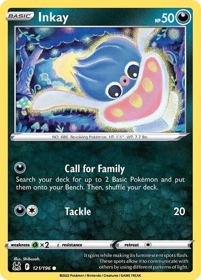 Image for Inkay (121) (SWSH11: Lost Origin) (121/196) - Pokemon