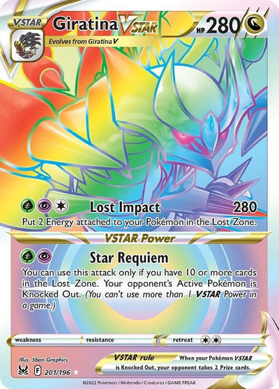 Image for Giratina VSTAR (201) (Secret) (SWSH11: Lost Origin) (201/196) - Pokemon