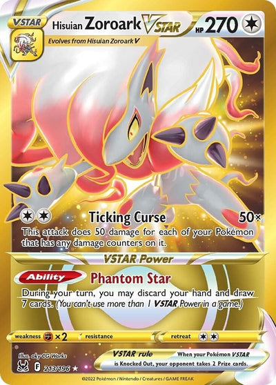 Image for Hisuian Zoroark VSTAR (213) (Secret) (SWSH11: Lost Origin) (213/196) - Pokemon