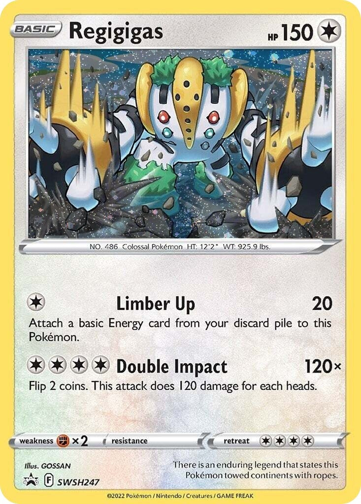 Image for Regigigas - SWSH247 (Cosmos Holo) (SWSH: Sword & Shield Promo Cards) (SWSH247) - Pokemon