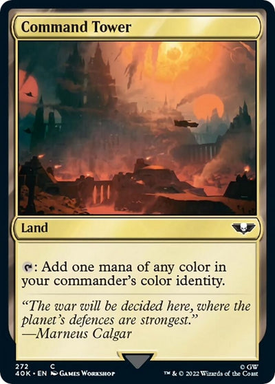 Image for Command Tower (272) (Surge Foil) (Universes Beyond: Warhammer 40,000) (272) - Magic: The Gathering