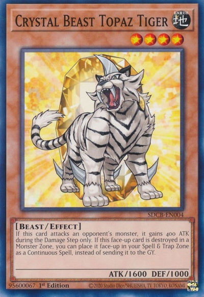 Image for Crystal Beast Topaz Tiger (Structure Deck: Legend of the Crystal Beasts) (SDCB-EN004) - YuGiOh