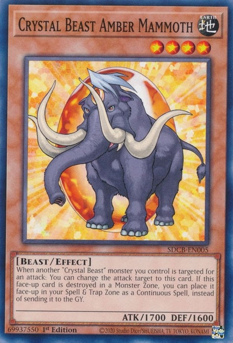 Image for Crystal Beast Amber Mammoth (Structure Deck: Legend of the Crystal Beasts) (SDCB-EN005) - YuGiOh