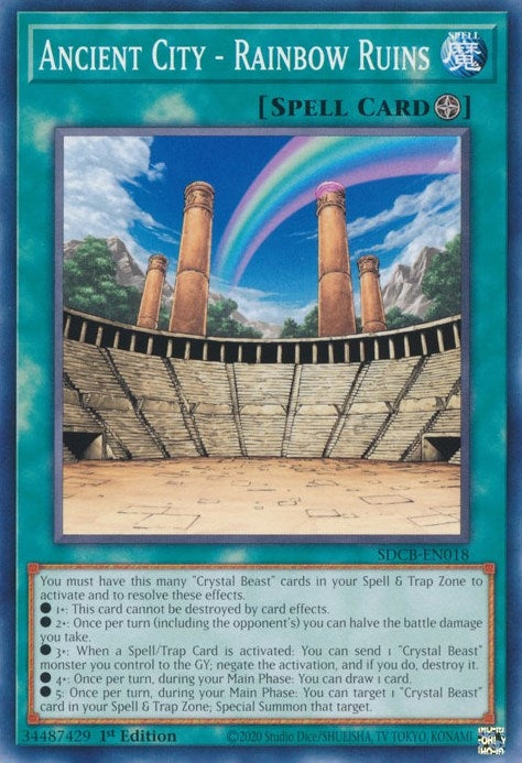 Image for Ancient City - Rainbow Ruins (Structure Deck: Legend of the Crystal Beasts) (SDCB-EN018) - YuGiOh