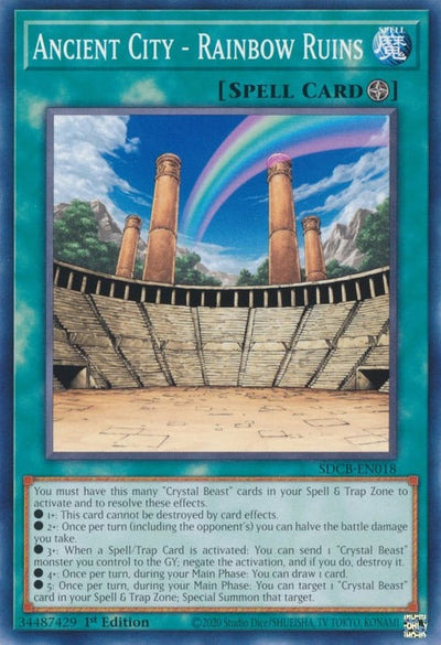 Image for Ancient City - Rainbow Ruins (Structure Deck: Legend of the Crystal Beasts) (SDCB-EN018) - YuGiOh