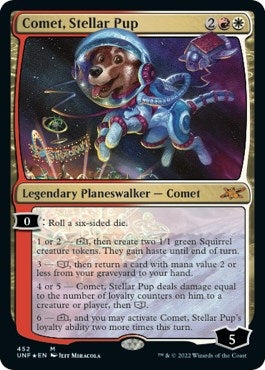 Image for Comet, Stellar Pup (Galaxy Foil) (Unfinity) (452) - Magic: The Gathering