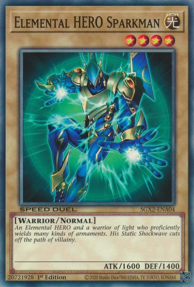 Image for Elemental HERO Sparkman (Speed Duel GX: Midterm Paradox) (SGX2-ENA04) - YuGiOh