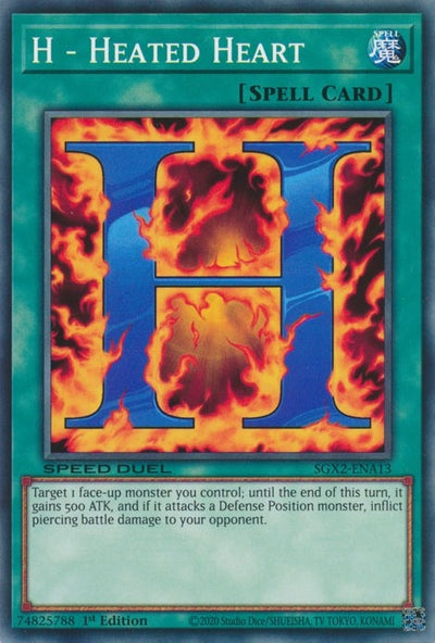 Image for H - Heated Heart (Speed Duel GX: Midterm Paradox) (SGX2-ENA13) - YuGiOh
