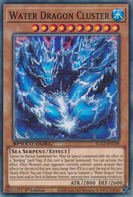 Image for Water Dragon Cluster (Speed Duel GX: Midterm Paradox) (SGX2-ENC09) - YuGiOh