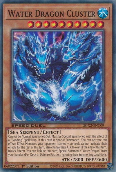 Image for Water Dragon Cluster (Speed Duel GX: Midterm Paradox) (SGX2-ENC09) - YuGiOh