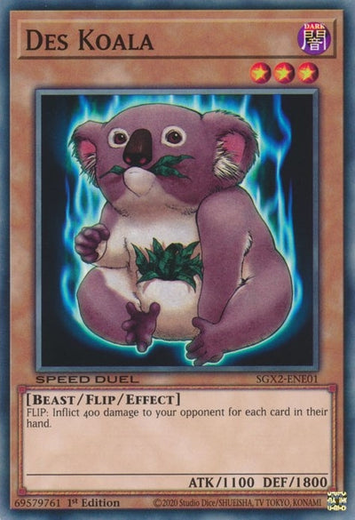 Image for Des Koala (Speed Duel GX: Midterm Paradox) (SGX2-ENE01) - YuGiOh