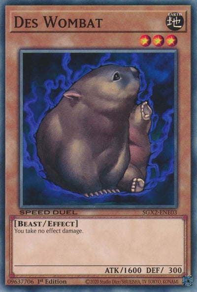 Image for Des Wombat (Speed Duel GX: Midterm Paradox) (SGX2-ENE03) - YuGiOh