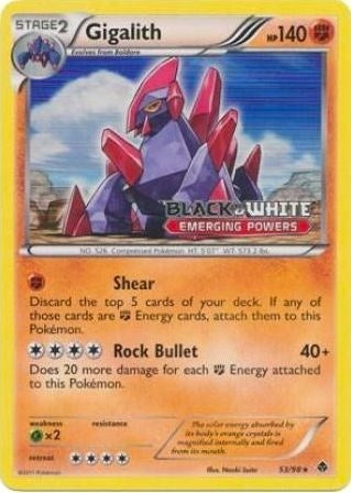 Gigalith - 53/98 (Prerelease) (Black and White Promos) (53/98) 
