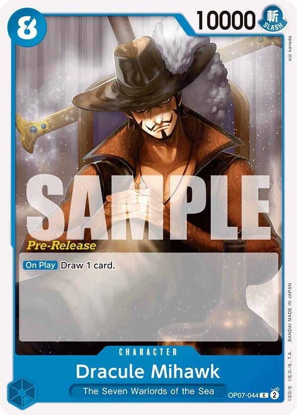 Dracule Mihawk (500 Years in the Future Pre-Release Cards) (OP07-044)